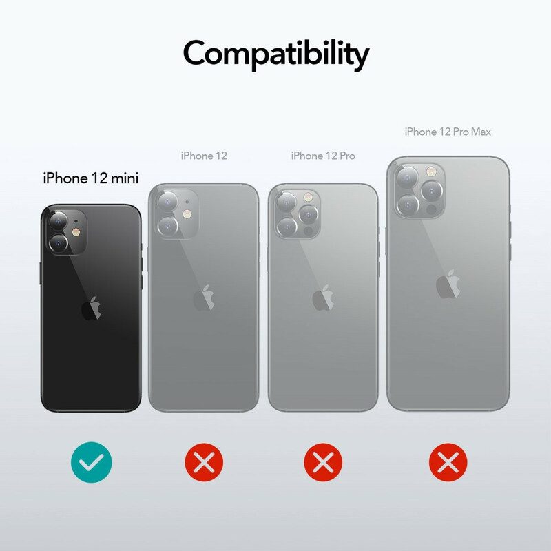 Telefoonhoesje voor iPhone 12 Mini Air Armor-serie Esr