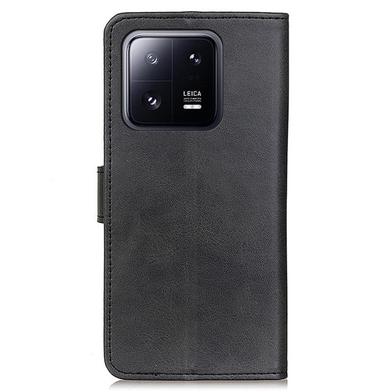 Folio-hoesje voor Xiaomi 13 Mat Kunstleer