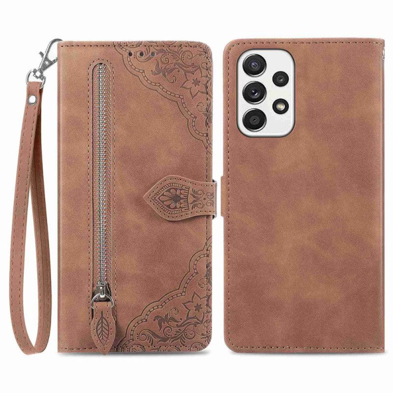 Folio-hoesje voor Samsung Galaxy A23 5G Kanten Portemonnee