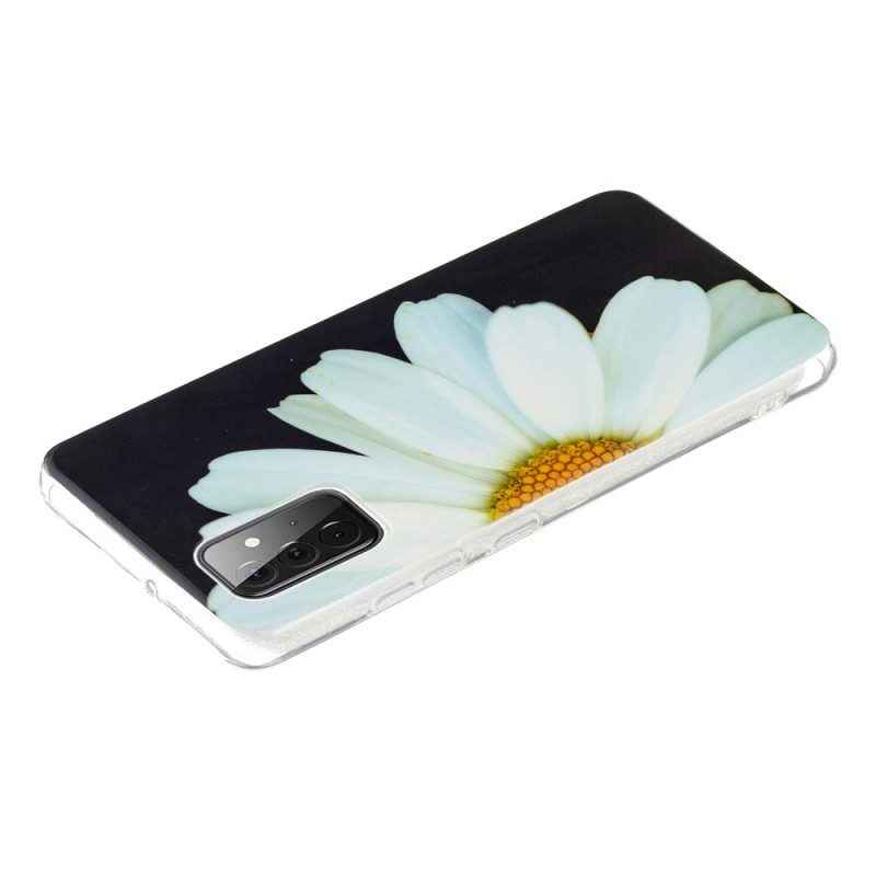 Hoesje voor Samsung Galaxy A72 4G / A72 5G Fluorescerende Bloemenserie