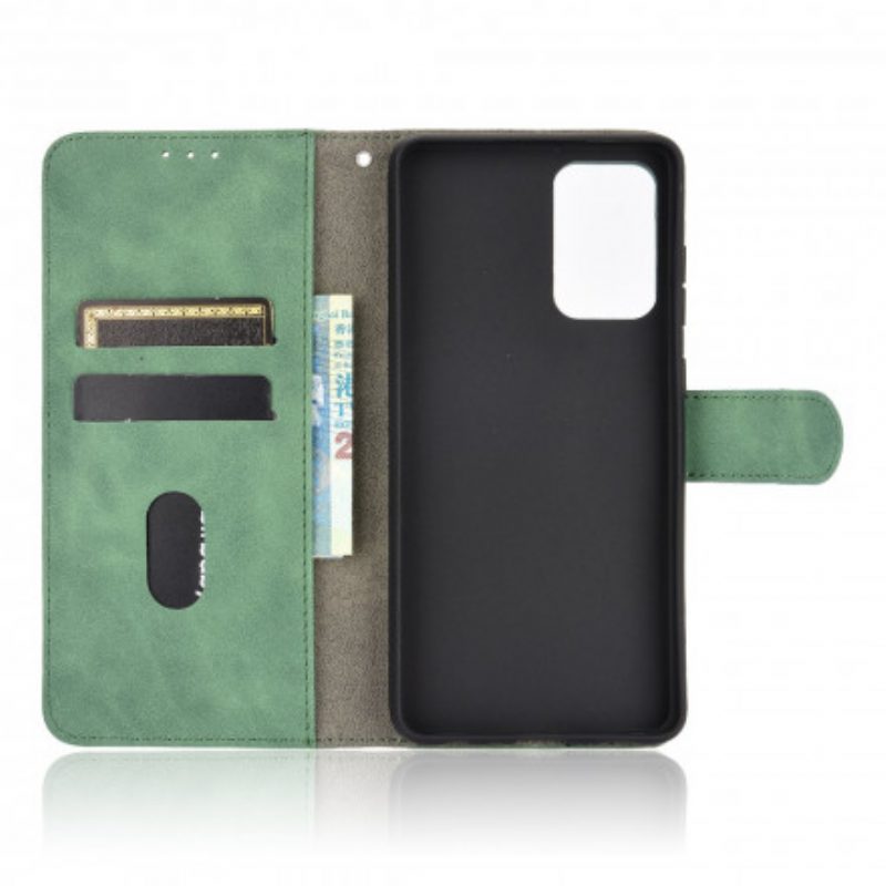 Leren Hoesje voor Samsung Galaxy A72 4G / A72 5G Aanraking Van De Huid