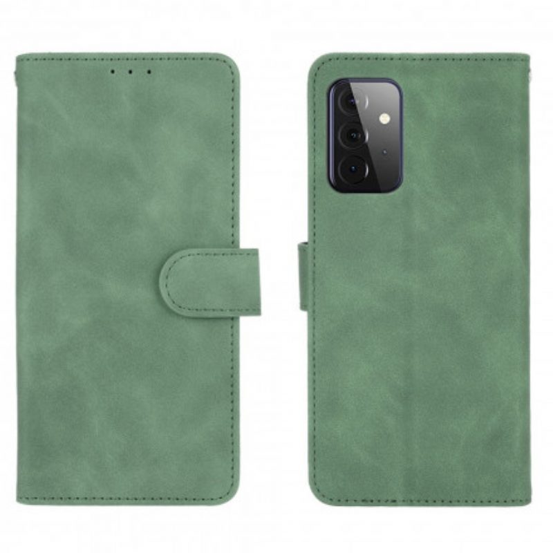 Leren Hoesje voor Samsung Galaxy A72 4G / A72 5G Aanraking Van De Huid