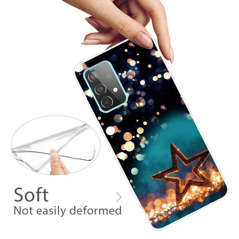 Telefoonhoesje voor Samsung Galaxy A72 4G / A72 5G Flexibele Ster