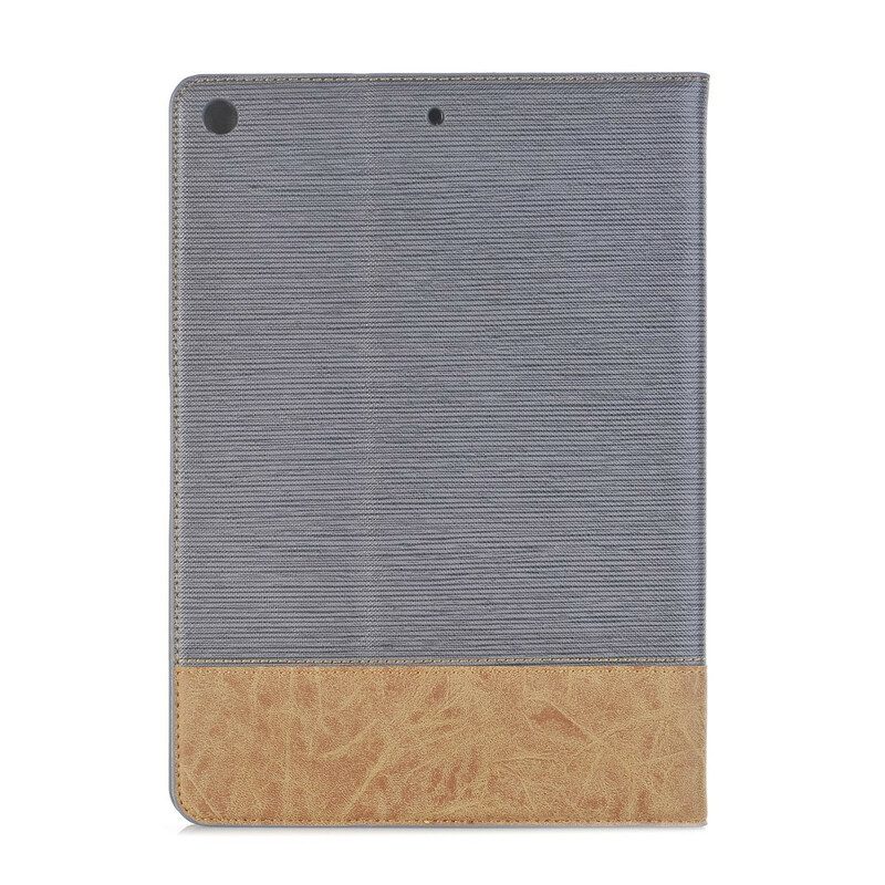 Cover voor iPad 10.2" (2020) (2019) Tweekleurig Getextureerd