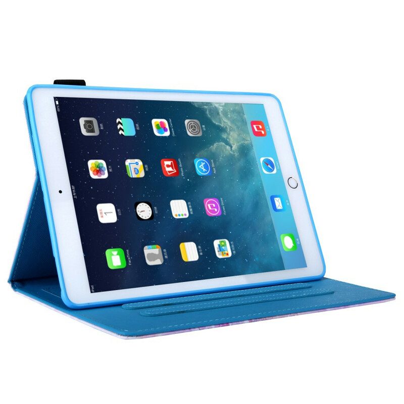 Leren Hoesje voor iPad 10.2" (2020) (2019) Olifanten Kunst