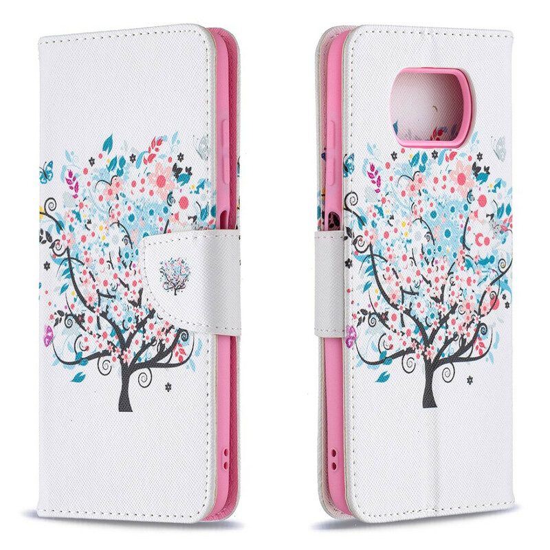 Folio-hoesje voor Poco X3 / X3 Pro / X3 NFC Gebloeide Boom
