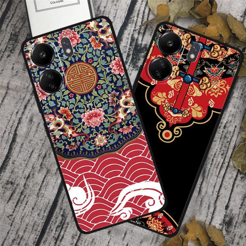 Case Hoesje Poco C65 Telefoonhoesje Aziatisch Patroon