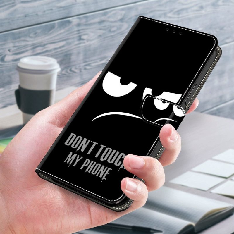 Folio-hoesje Poco C65 Telefoonhoesje Raak Mijn Telefoon Niet Aan