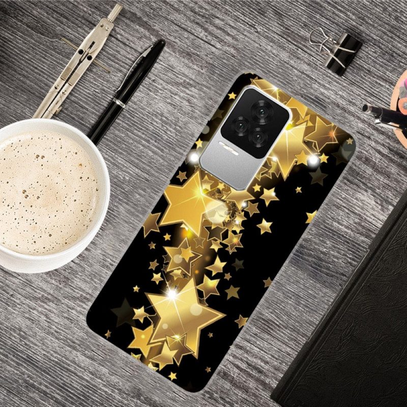 Telefoonhoesje voor Poco F4 Siliconen Sterren