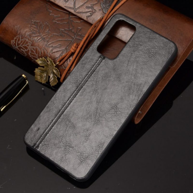 Hoesje voor Honor 10X Lite Couture-leereffect