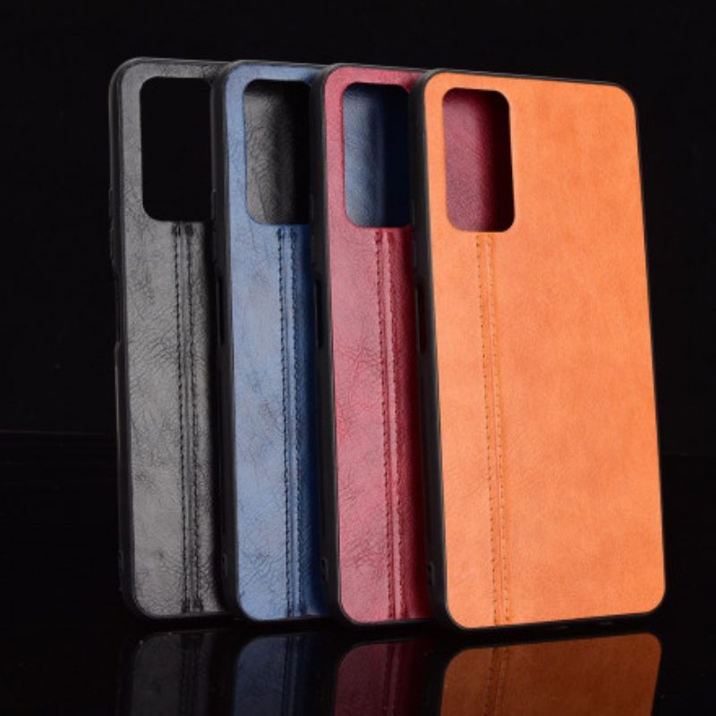 Hoesje voor Honor 10X Lite Couture-leereffect