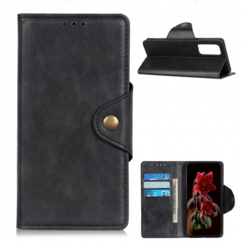 Folio-hoesje voor OnePlus 9 Pro Decoratieve Knoop Van Imitatieleer