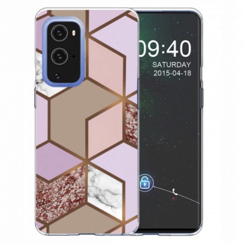 Hoesje voor OnePlus 9 Pro Geometrisch Marmer