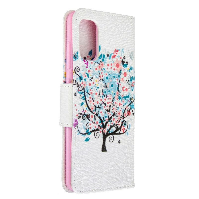 Folio-hoesje voor Samsung Galaxy A41 Gebloeide Boom