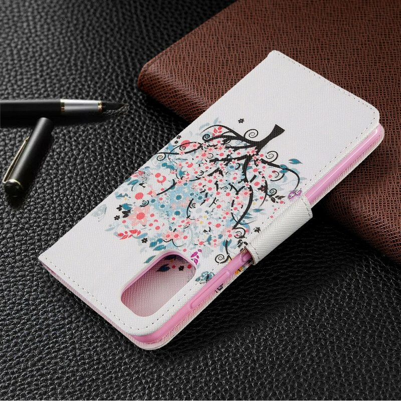 Folio-hoesje voor Samsung Galaxy A41 Gebloeide Boom