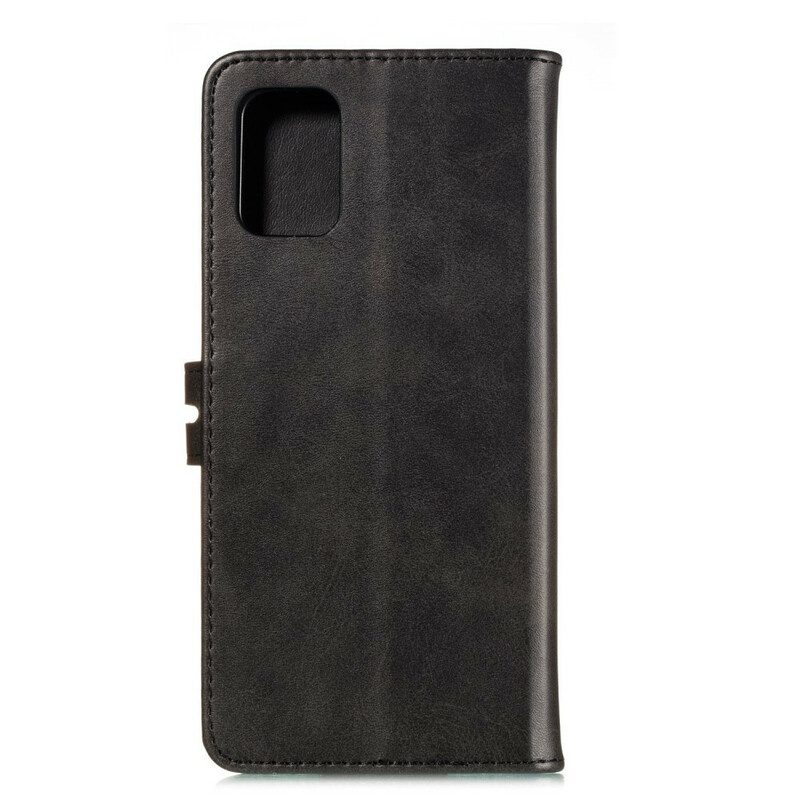 Folio-hoesje voor Samsung Galaxy A41 Kunstleer Katje