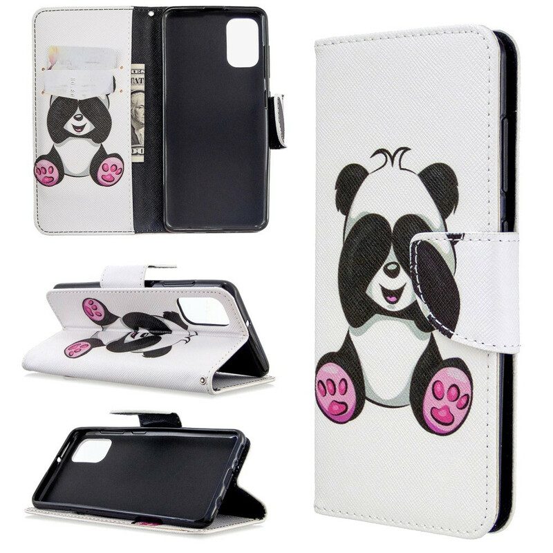 Folio-hoesje voor Samsung Galaxy A41 Panda-plezier