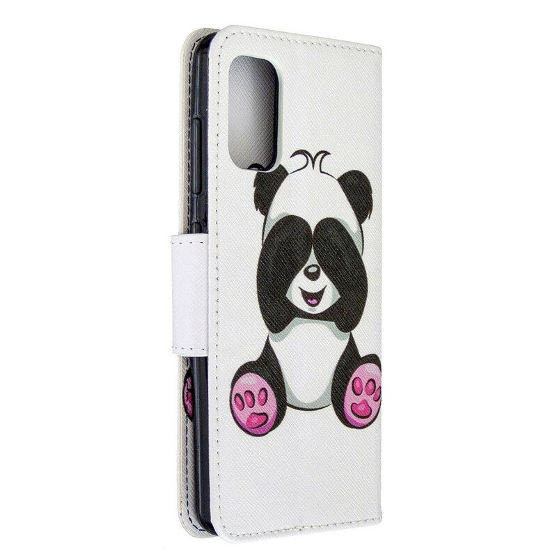 Folio-hoesje voor Samsung Galaxy A41 Panda-plezier