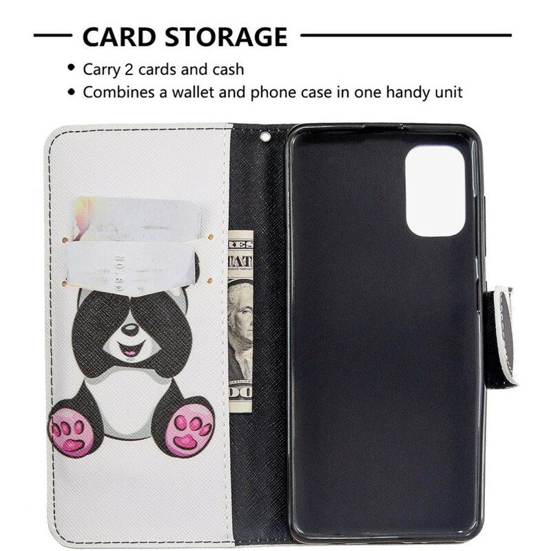 Folio-hoesje voor Samsung Galaxy A41 Panda-plezier