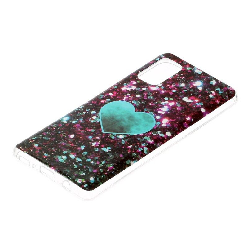 Telefoonhoesje voor Samsung Galaxy A41 Glitter Marmer