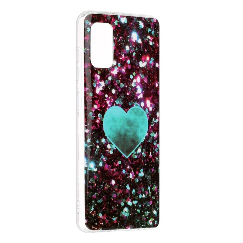 Telefoonhoesje voor Samsung Galaxy A41 Glitter Marmer
