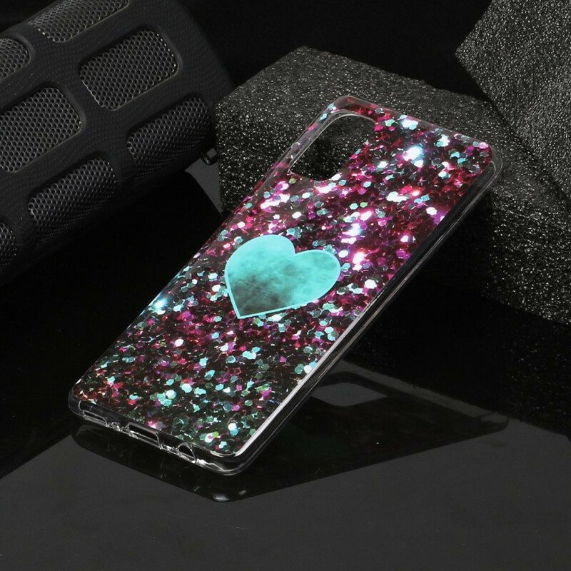 Telefoonhoesje voor Samsung Galaxy A41 Glitter Marmer