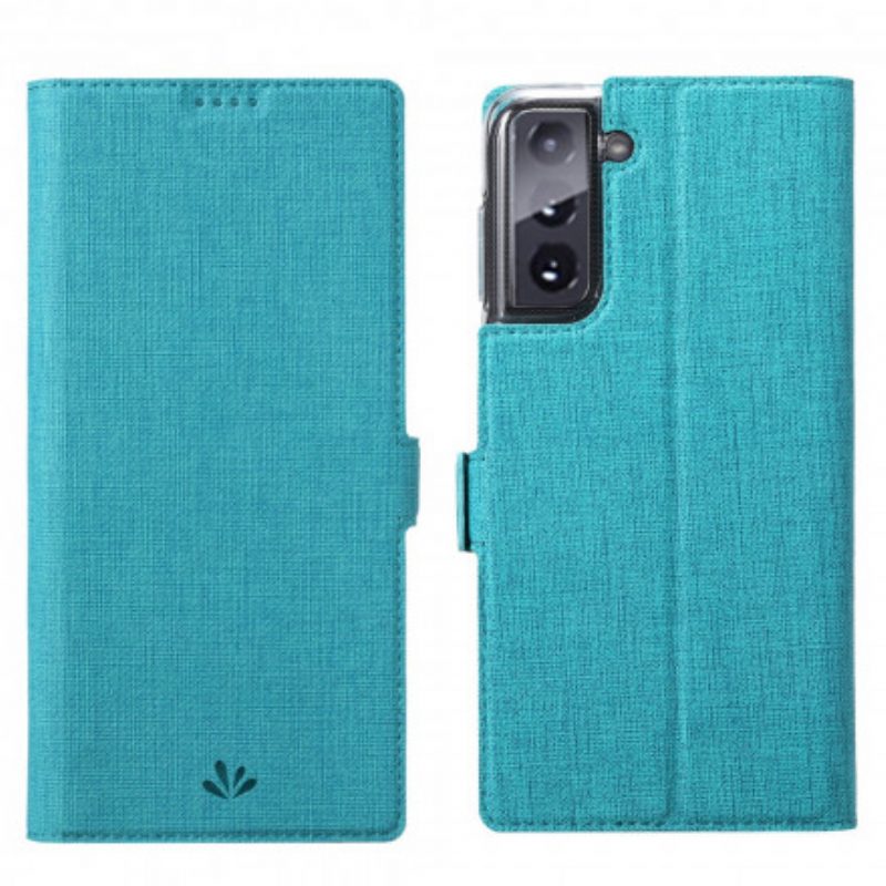 Bescherming Hoesje voor Samsung Galaxy S21 5G Folio-hoesje Getextureerde Vili Dmx