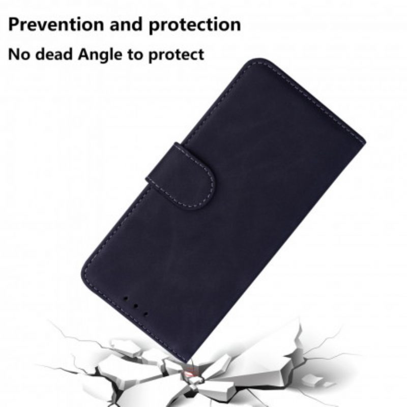 Folio-hoesje voor Samsung Galaxy S21 5G Monochroom Leereffect