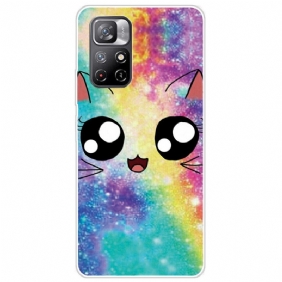 Hoesje voor Poco M4 Pro 5G Tekenfilm Kat