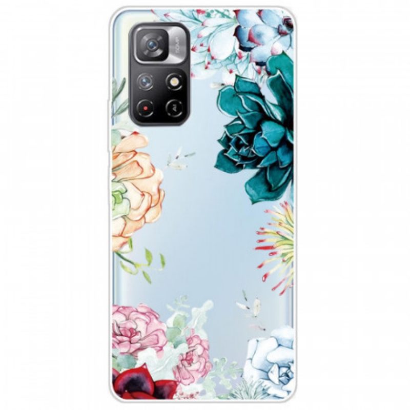 Telefoonhoesje voor Poco M4 Pro 5G Aquarel Bloemen