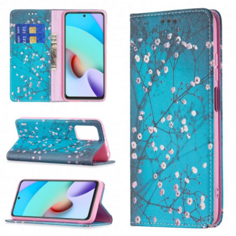 Bescherming Hoesje voor Xiaomi Redmi 10 Folio-hoesje Bloeiende Takken