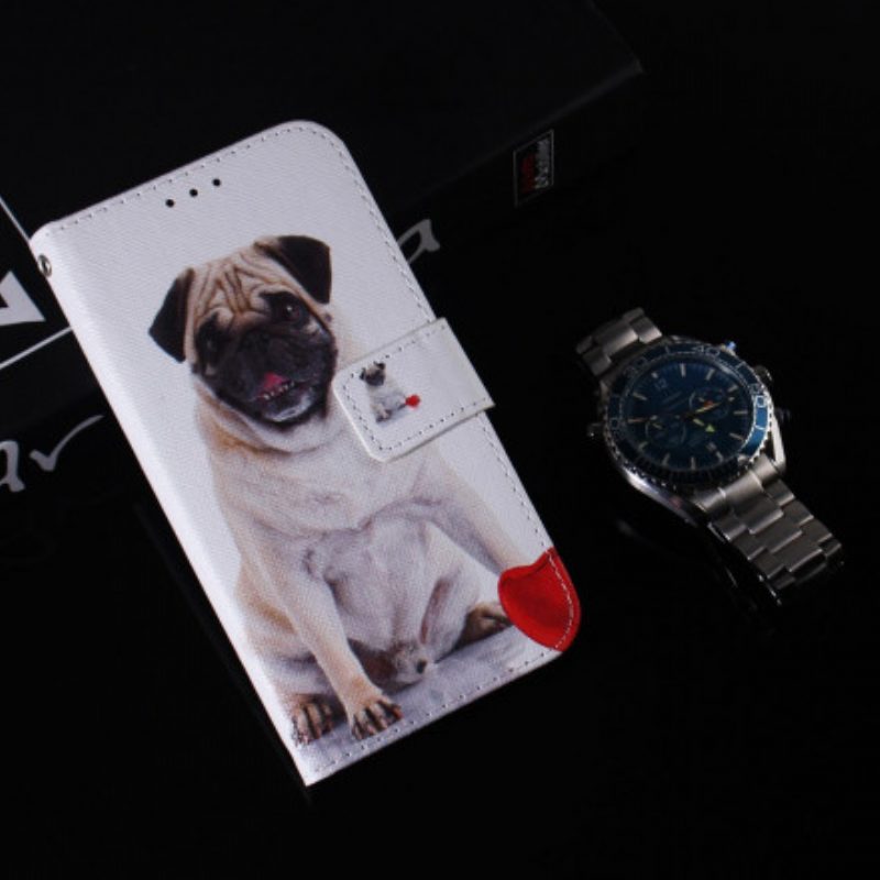 Folio-hoesje voor Xiaomi Redmi 10 Mops Hond