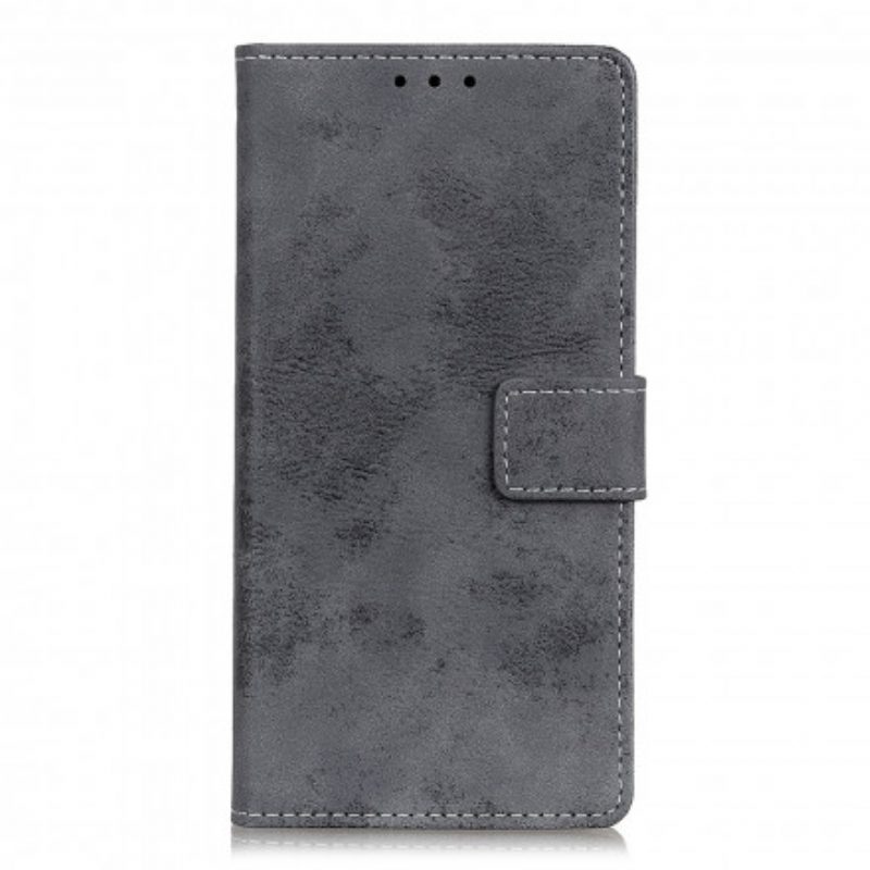Folio-hoesje voor Xiaomi Redmi 10 Vintage Leereffect