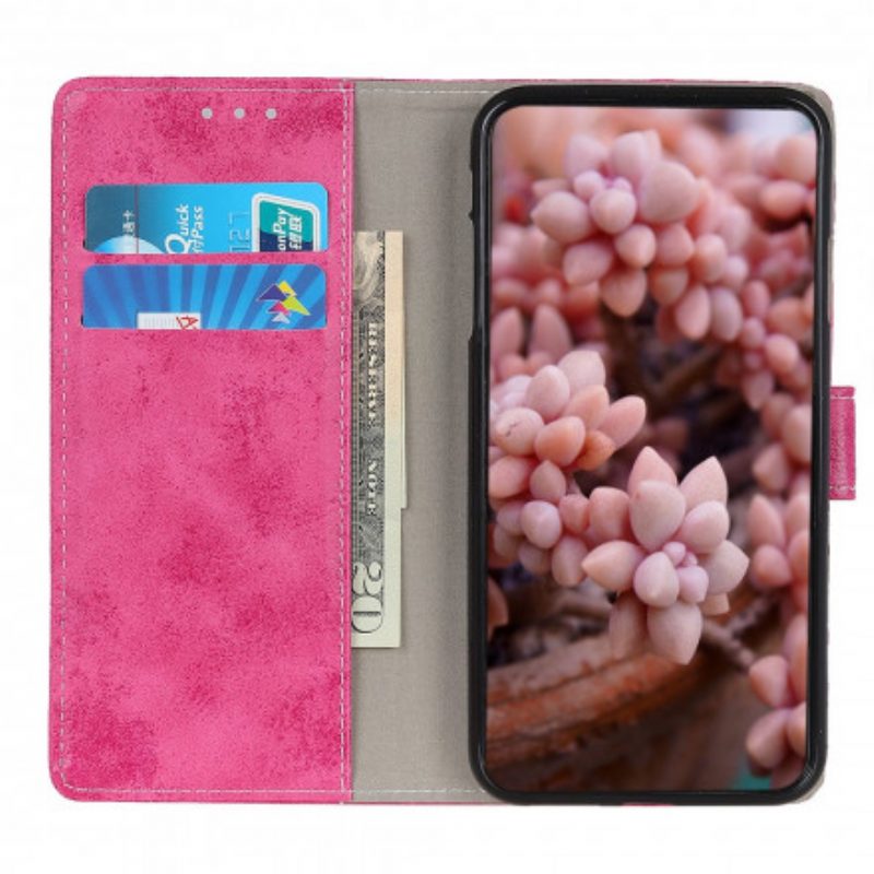 Folio-hoesje voor Xiaomi Redmi 10 Vintage Leereffect