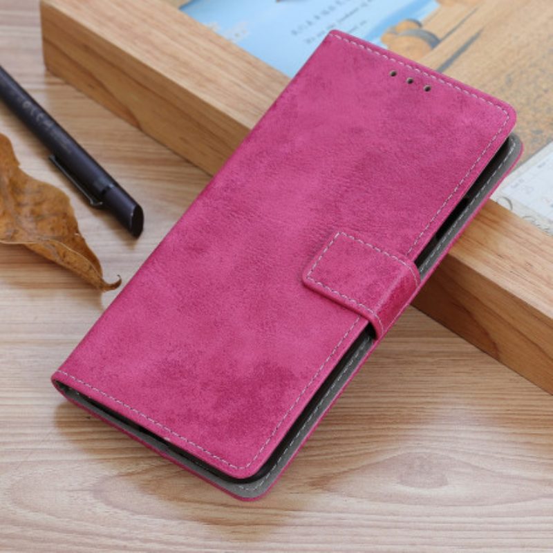 Folio-hoesje voor Xiaomi Redmi 10 Vintage Leereffect