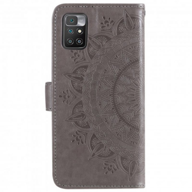 Folio-hoesje voor Xiaomi Redmi 10 Zon Mandala