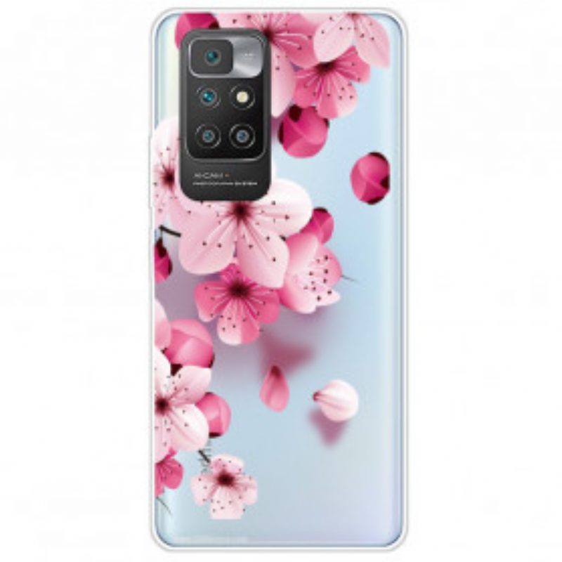 Hoesje voor Xiaomi Redmi 10 Kleine Roze Bloemen