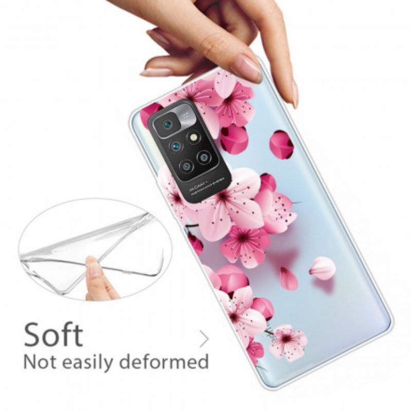 Hoesje voor Xiaomi Redmi 10 Kleine Roze Bloemen