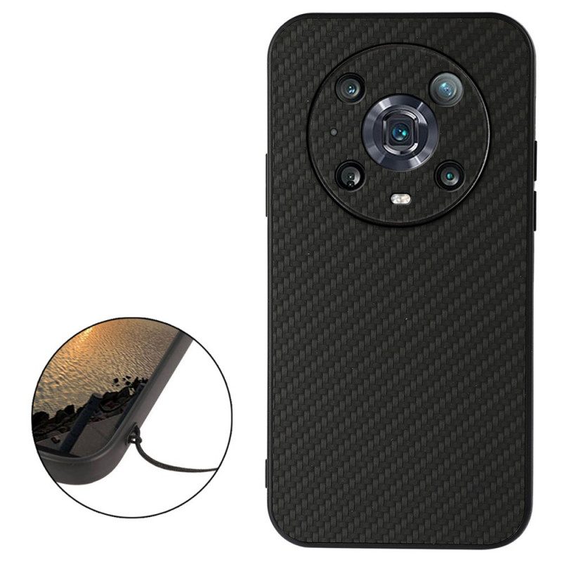 Telefoonhoesje voor Honor Magic 4 Pro Koolstofvezel Textuur