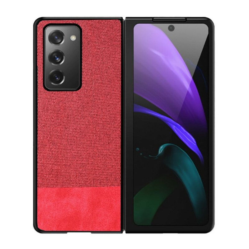 Hoesje voor Samsung Galaxy Z Fold 2 Kunstleer En Stof