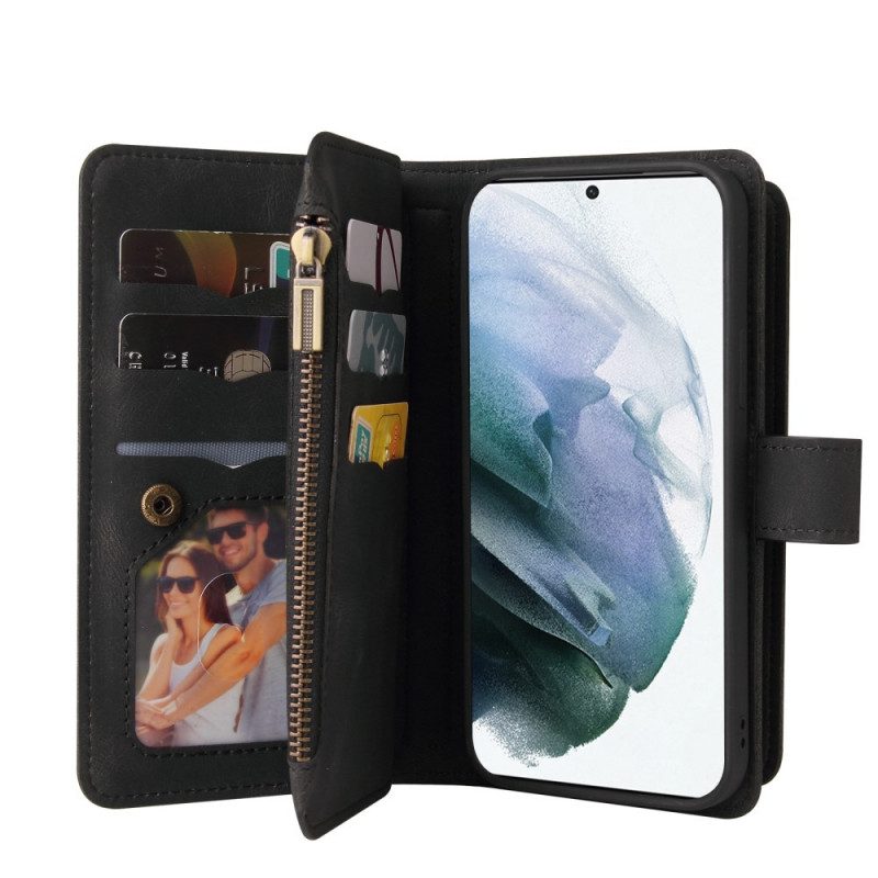 Folio-hoesje voor Samsung Galaxy M52 5G Met Ketting Lanyard Portemonnee