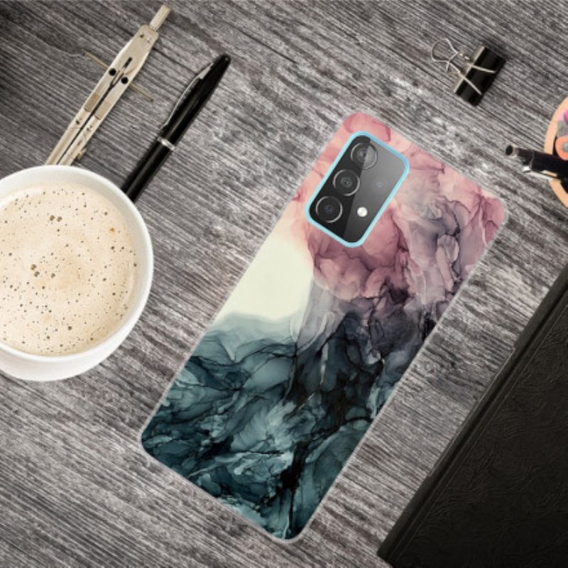 Telefoonhoesje voor Samsung Galaxy A32 5G Gekleurd Marmer