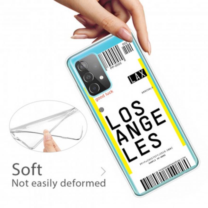 Telefoonhoesje voor Samsung Galaxy A32 5G Instapkaart Naar Los Angeles