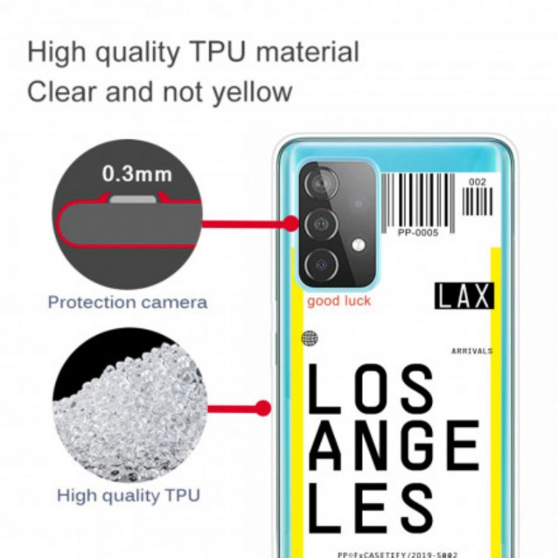 Telefoonhoesje voor Samsung Galaxy A32 5G Instapkaart Naar Los Angeles