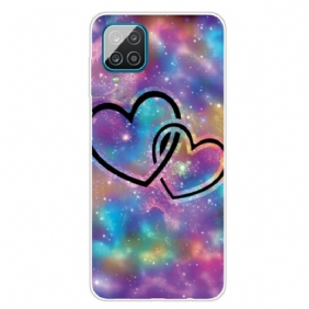 Hoesje voor Samsung Galaxy M12 / A12 Geketende Harten