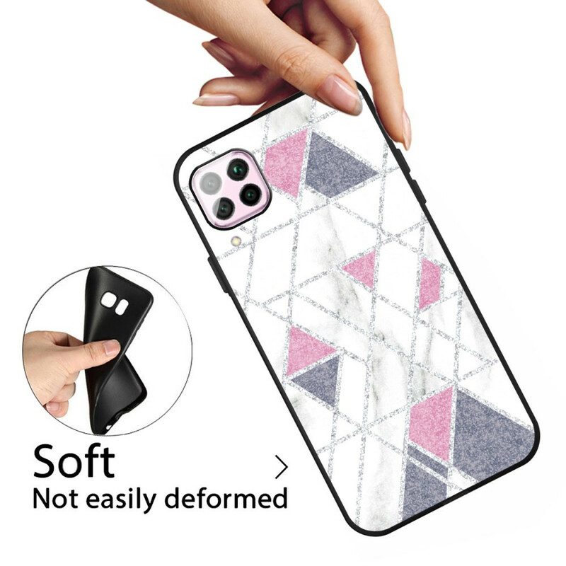 Telefoonhoesje voor Samsung Galaxy M12 / A12 Glitter Marmer