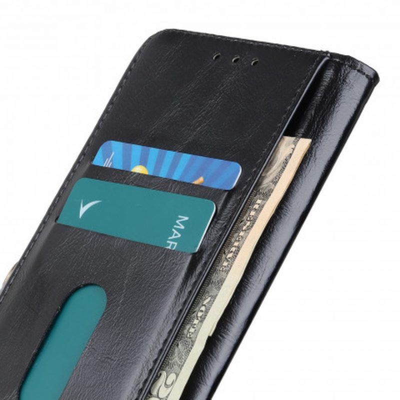 Folio-hoesje voor Sony Xperia 5 III Kunstleer Lakknoop
