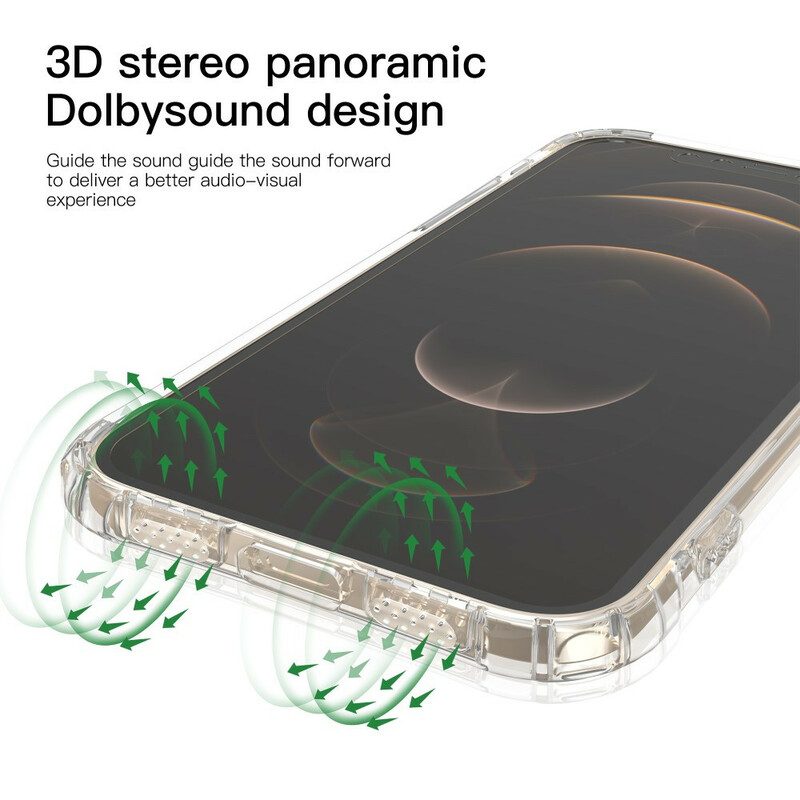 Hoesje voor iPhone 12 / 12 Pro Transparante Leeu-beschermkussens