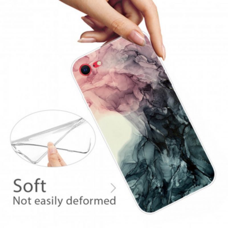 Hoesje voor iPhone SE 3 / SE 2 / 8 / 7 Gekleurd Marmer
