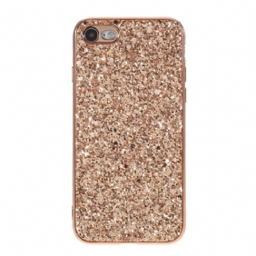 Hoesje voor iPhone SE 3 / SE 2 / 8 / 7 Pailletten